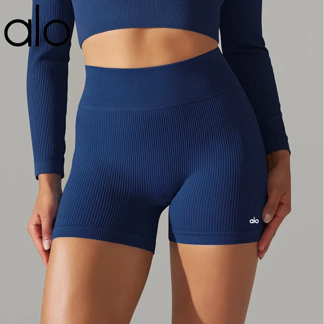Alo Shorts Ribbed High-Waist Biker product detail image 21