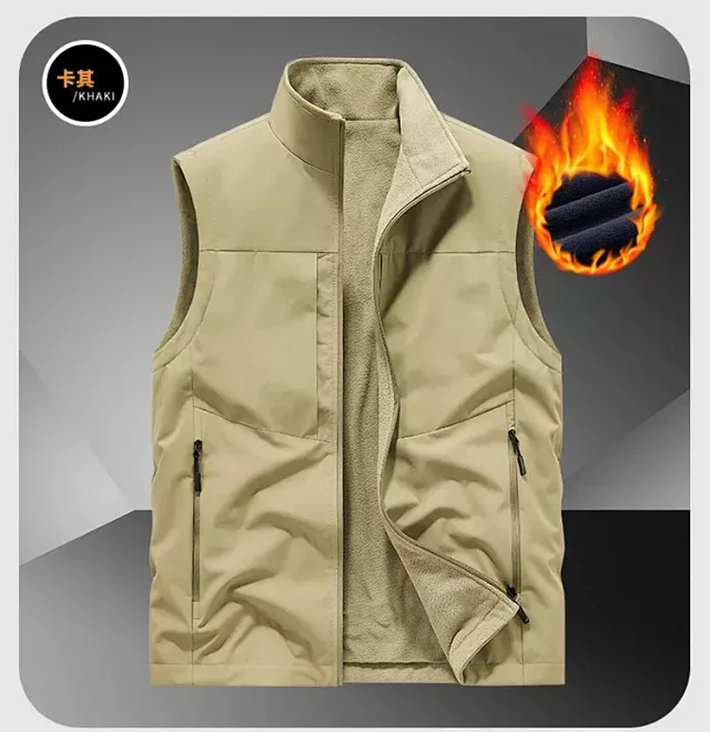 Alo Vests Fleece-Lined Zip Vest with Stand Collar product detail image 14