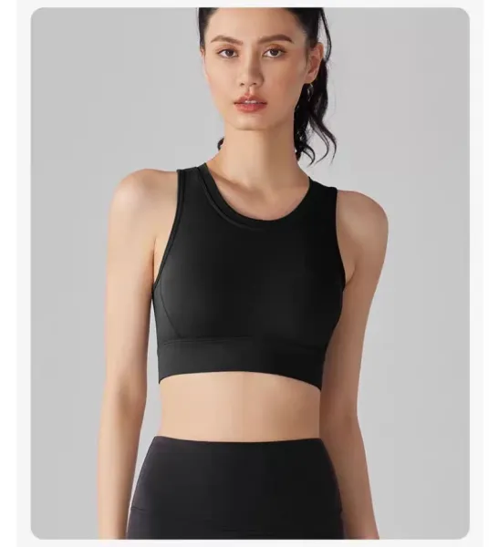 Alo Yoga Studio Crop Top Black Activewear - 27