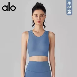 thumbnail for aloyoga夏季镂空美背高强度运动内衣跑步防震防下垂瑜伽健身文胸