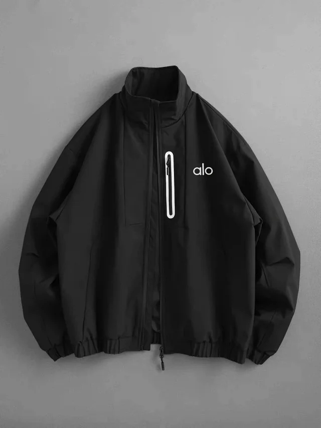 Alo Jackets Stand-Collar Zip Jacket with Chest Pocket product detail image 7