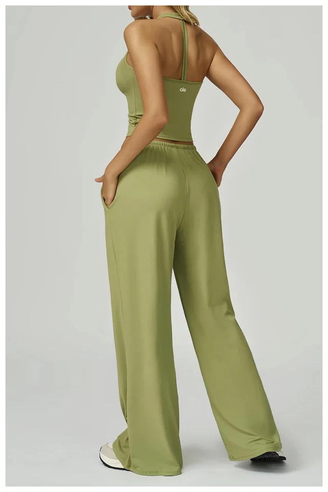 alo Trousers Wide-Leg Drawstring product detail image 29