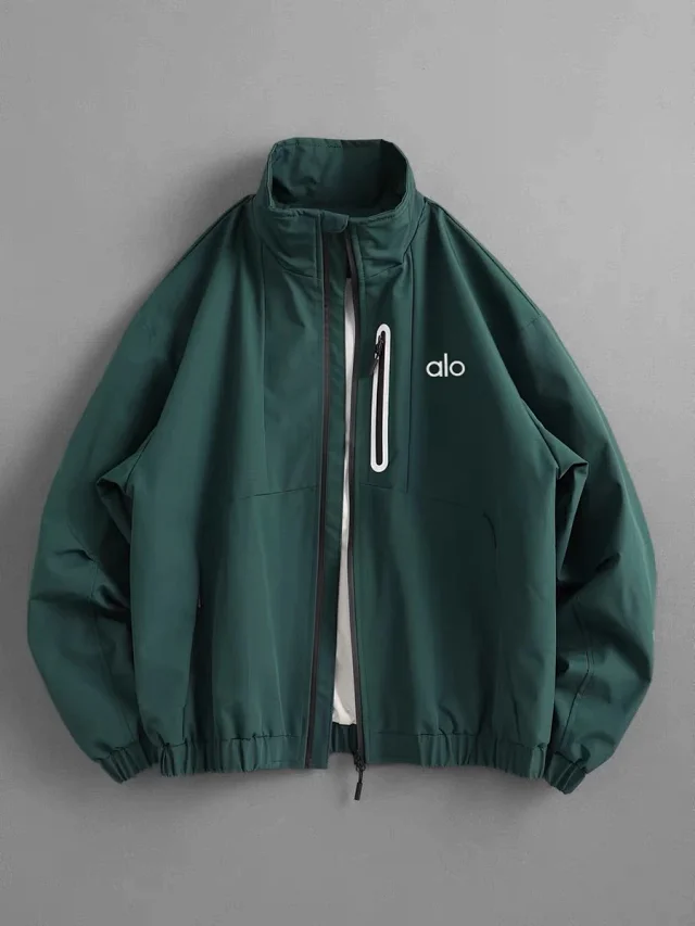 Alo Jackets Stand-Collar Zip Jacket with Chest Pocket product detail image 6