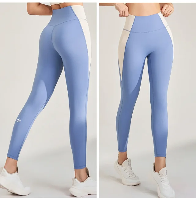 Alo Yoga Trousers High-Waisted Contrast-Panel Leggings product detail image 25