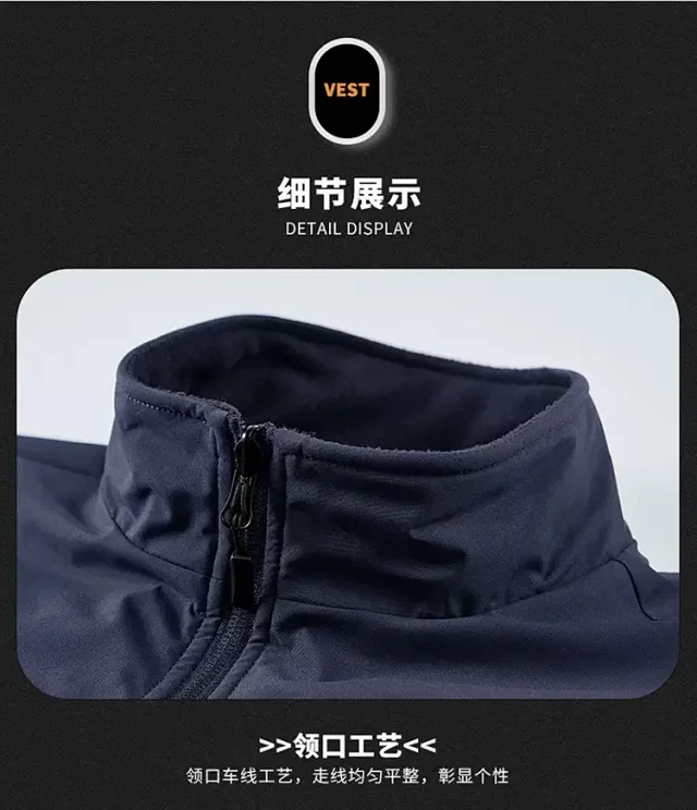 Alo Vests Fleece-Lined Zip Vest with Stand Collar product detail image 19