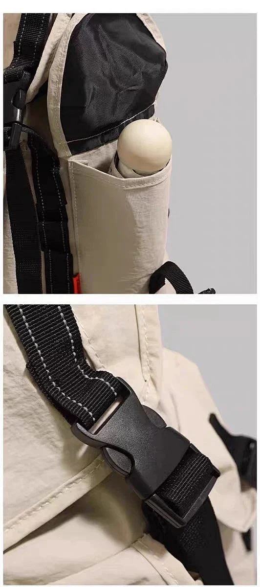 Alo Backpacks Flap backpack with side pockets and buckle straps product detail image 15