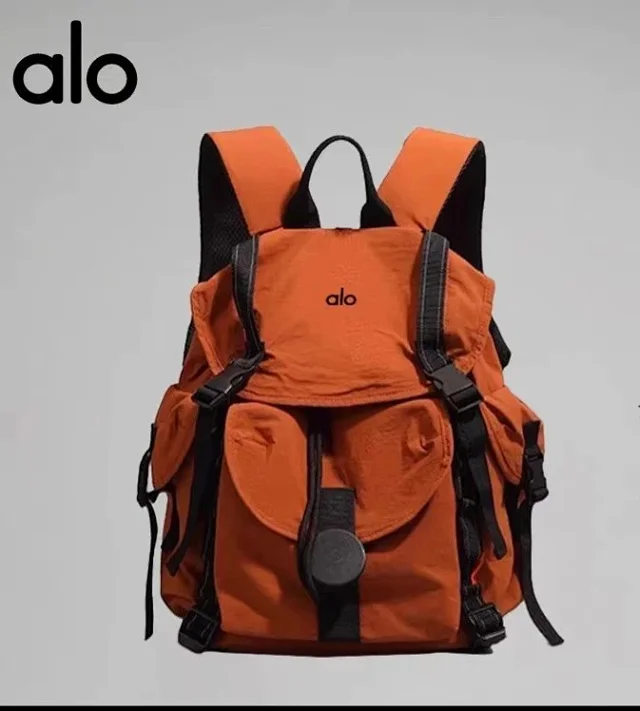 Alo Backpacks Flap backpack with side pockets and buckle straps product detail image 2