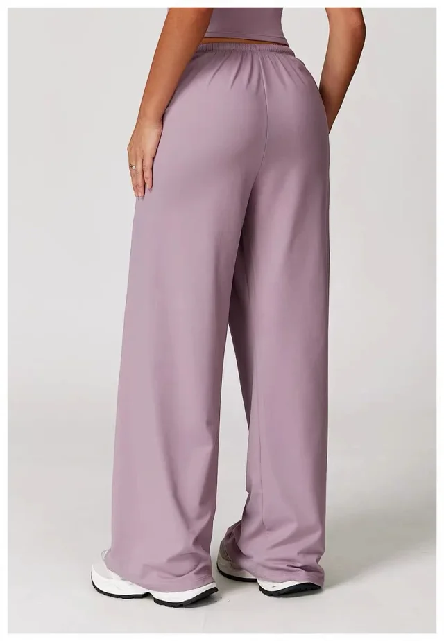 alo Trousers Wide-Leg Drawstring product detail image 49