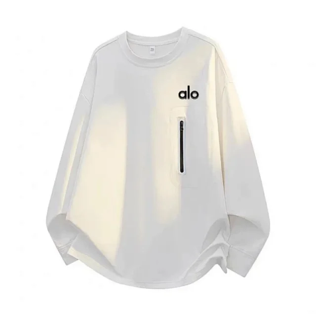 Alo Hoodies & Sweatshirts Crewneck sweatshirt with zip chest pocket product detail image 8