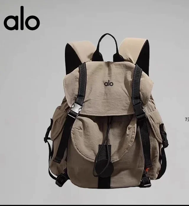 Alo Backpacks Flap backpack with side pockets and buckle straps product detail image 1