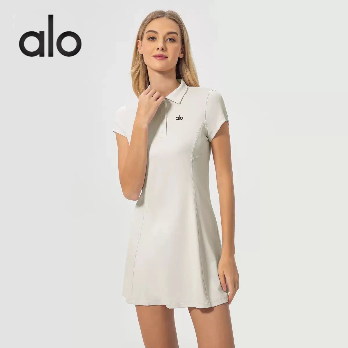 Alo White Polo Dress