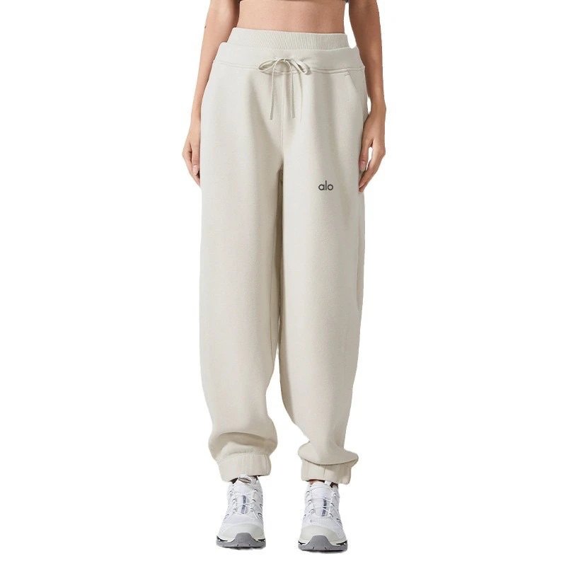 Alo Yoga Thermal Fleece Joggers Olive Green Sweatpants - 5