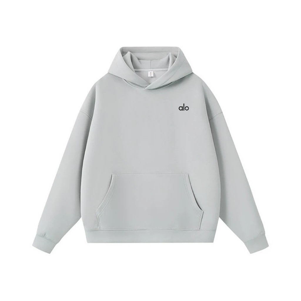 Alo Hoodies & Sweatshirts Pullover hoodie with kangaroo pocket — Dark gray