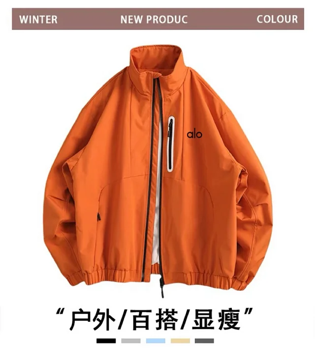 Alo Jackets Stand-Collar Zip Jacket with Chest Pocket product detail image 12