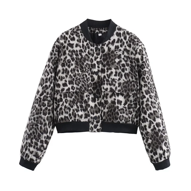 Alo Yoga Jackets Cropped bomber jacket with flap pockets product detail image 12