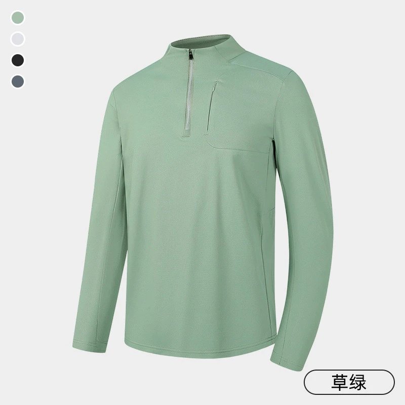 Alo Hoodies & Sweatshirts Men's quarter-zip stand-collar pullover with zip chest pocket image 8