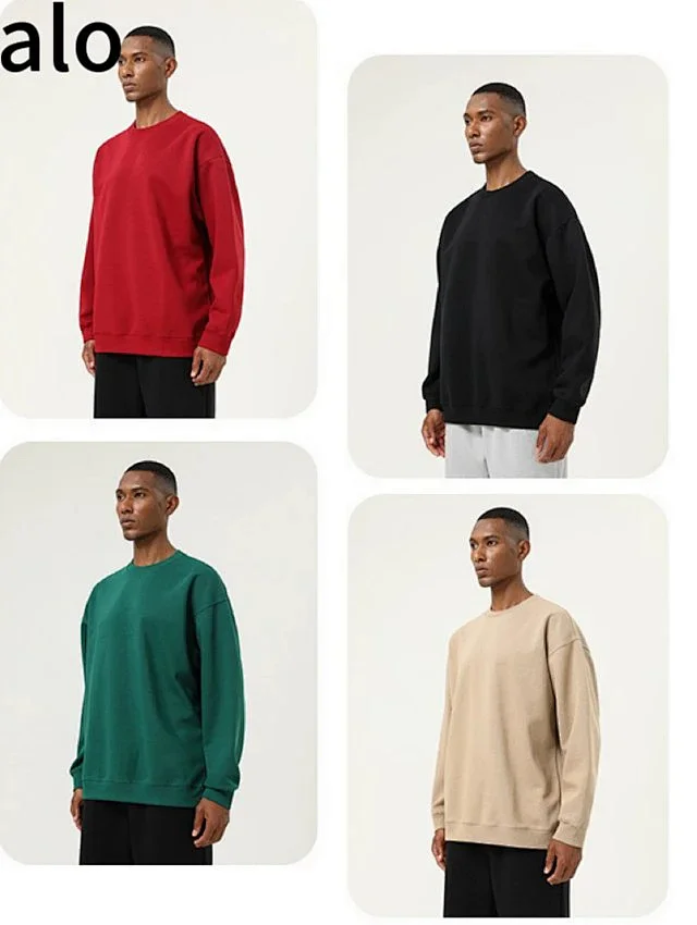 Unbranded Hoodies & Sweatshirts Oversized Crewneck Pullover Sweatshirt product detail image 9