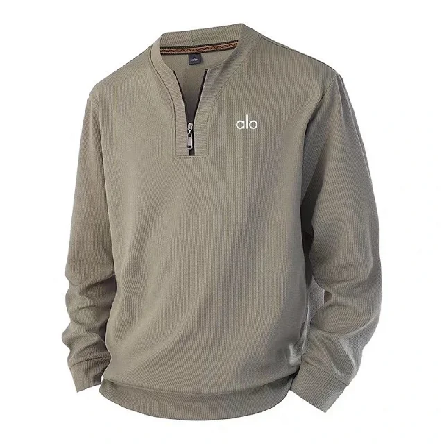 Alo Yoga Hoodies & Sweatshirts Ribbed Quarter-Zip Pullover Sweatshirt product detail image 6