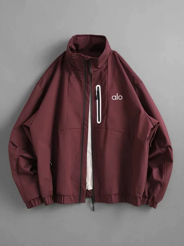 Alo Jackets Stand-Collar Zip Jacket with Chest Pocket product detail image 8