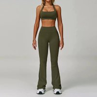 Vine Green – Bra and Flare Pants 3091