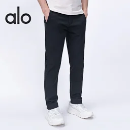 thumbnail for Alo Men's Suit Pants, Yoga Casual Business Commuter Pants, Outdoor Running, Stretch Zipper Pocket, Elasticated Waistband, Padded Pants