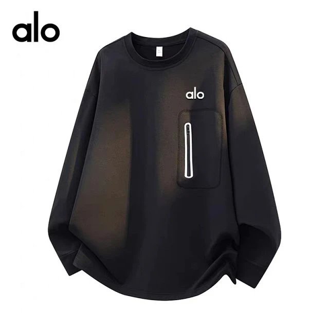 Alo Hoodies & Sweatshirts Crewneck sweatshirt with zip chest pocket image 2