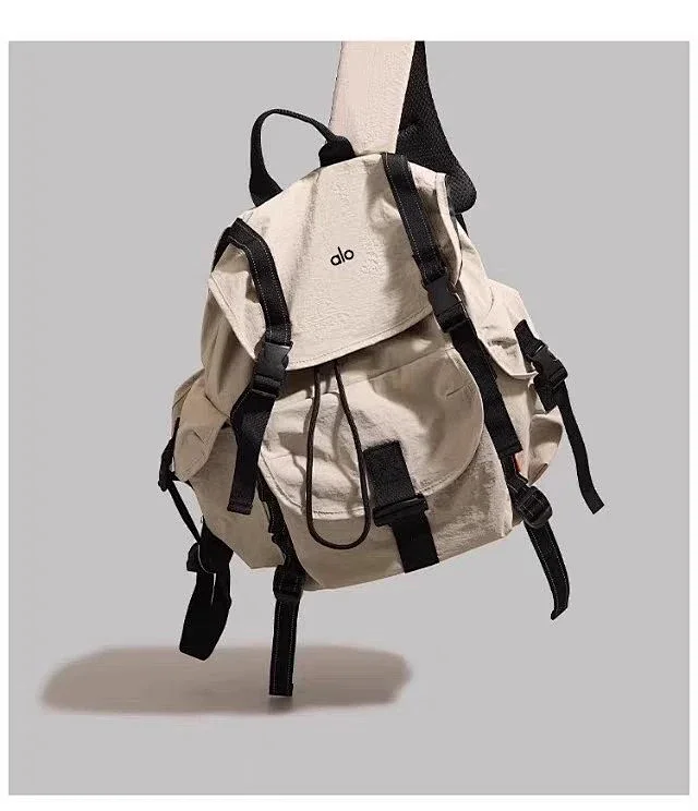 Alo Backpacks Flap backpack with side pockets and buckle straps product detail image 12