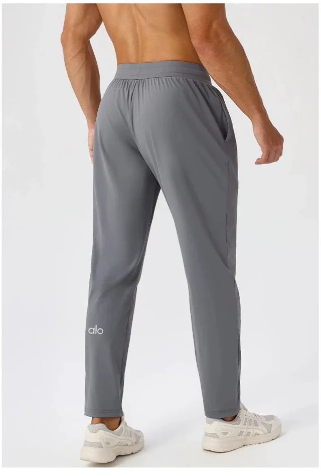 Alo Trousers Drawstring tapered training with side pockets product detail image 17