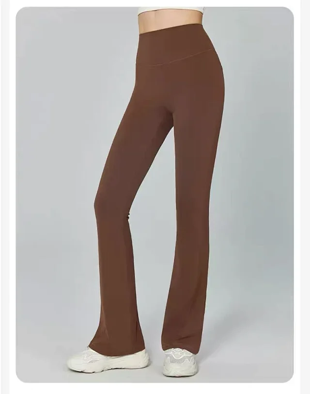 Alo Yoga Trousers High-Waisted Flared Pants with Pockets product detail image 23
