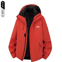 {3-in-1 detachable windproof jacket} red