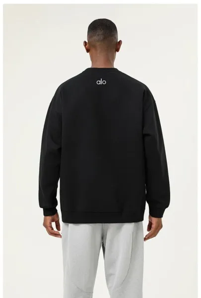Alo Oversized Crewneck Beige Sweatshirt Sweater - 20