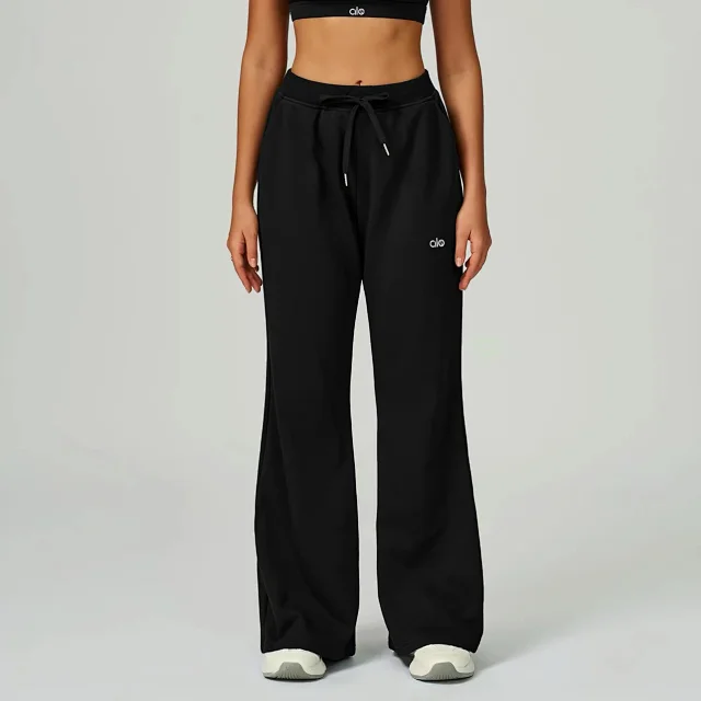 Alo Yoga Trousers Drawstring Wide-Leg Pocket product detail image 3