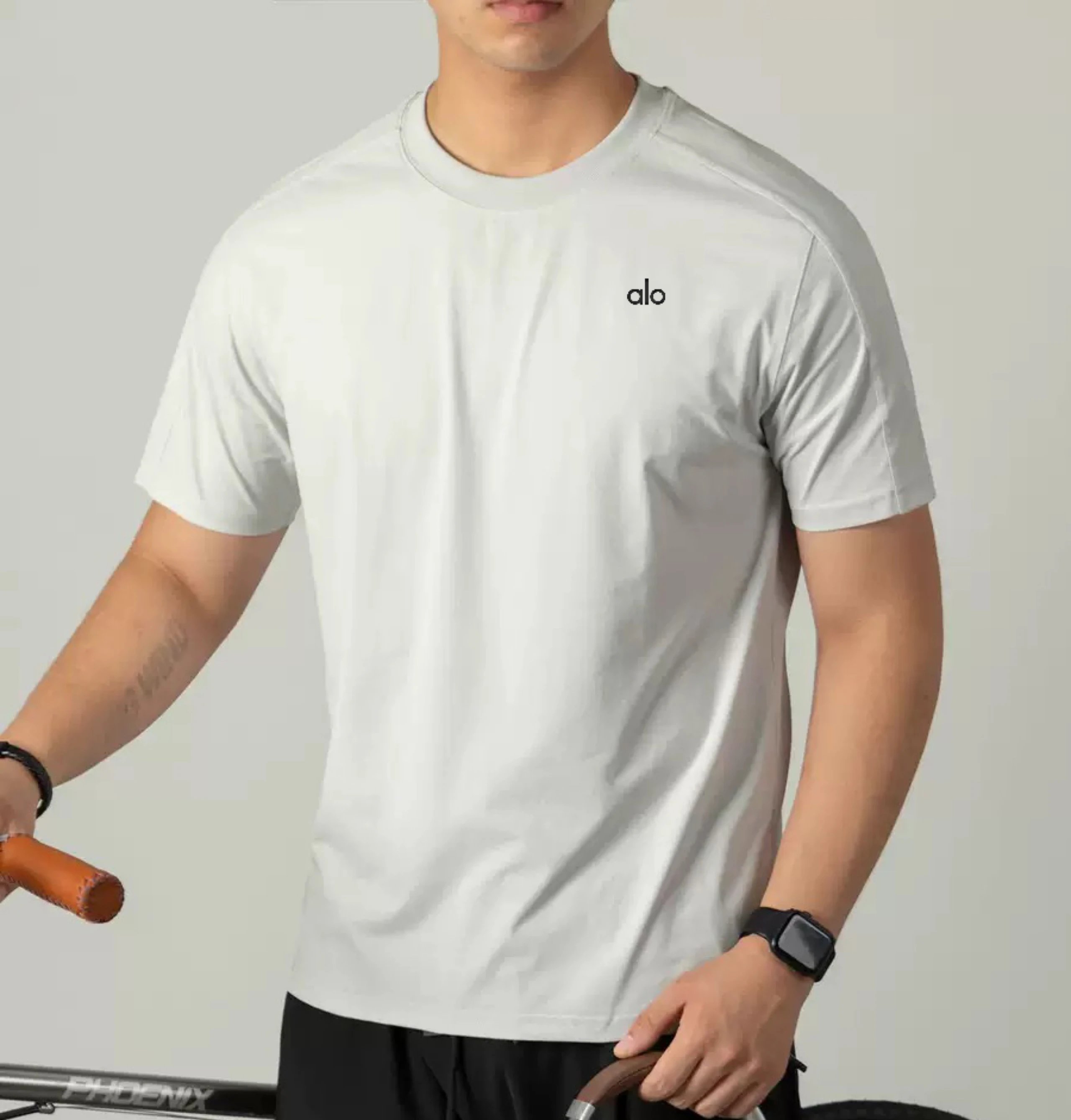 Alo Yoga T-Shirts Logo Crewneck Short-Sleeve T-Shirt image 8