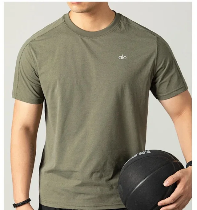 Alo Yoga T-Shirts Logo Crewneck Short-Sleeve T-Shirt product detail image 27
