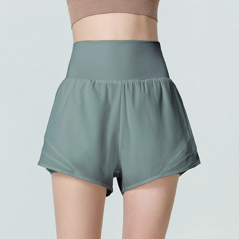 Alo Shorts High-waisted layered athletic with pockets image 8
