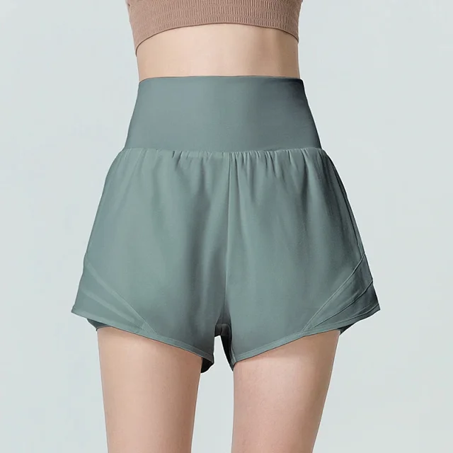 Alo Shorts High-waisted layered athletic with pockets product detail image 9
