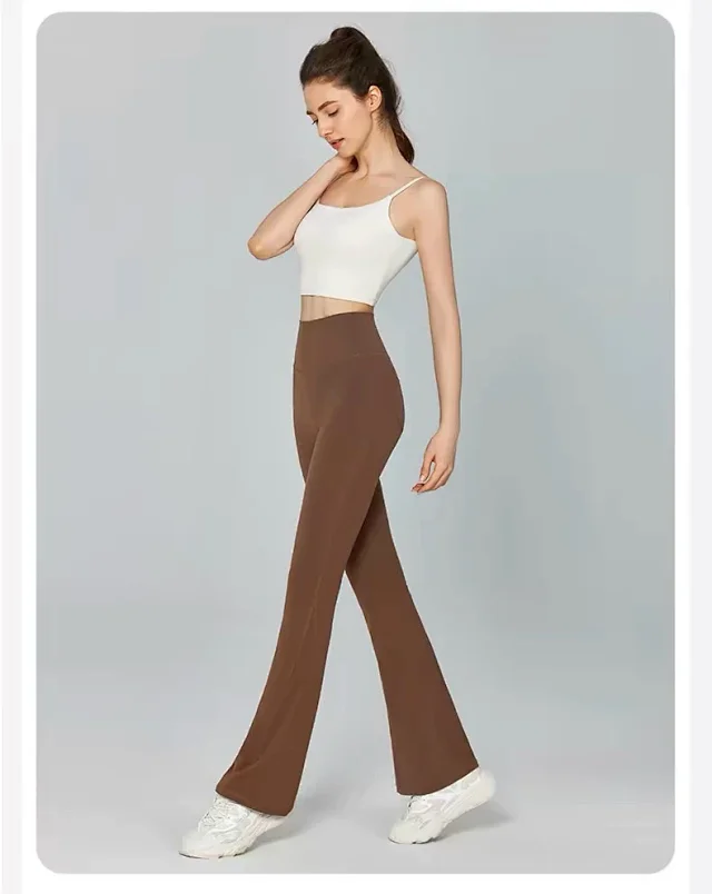 Alo Yoga Trousers High-Waisted Flared Pants with Pockets product detail image 24