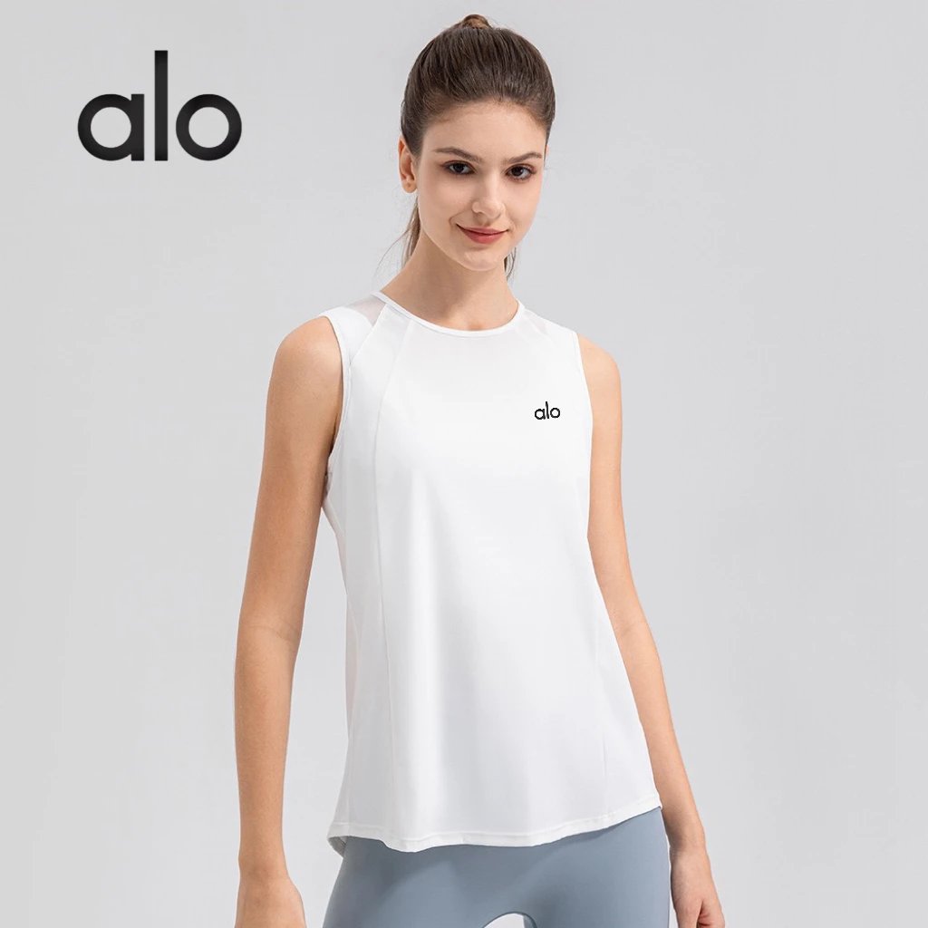 Alo White Sleeveless Athletic 