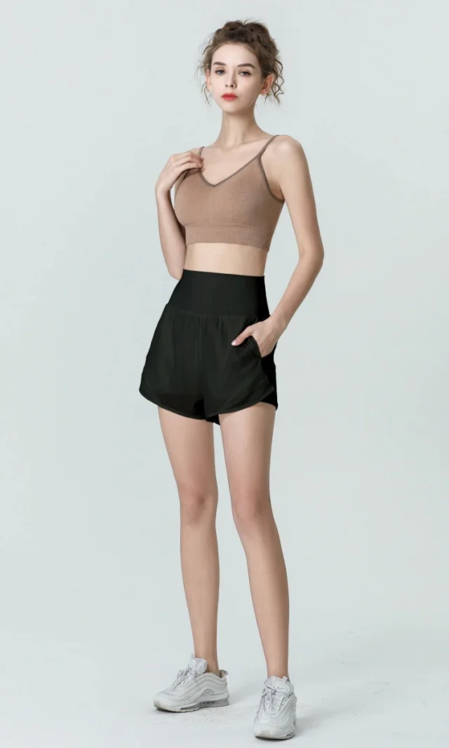Alo Shorts High-waisted layered athletic with pockets product detail image 19