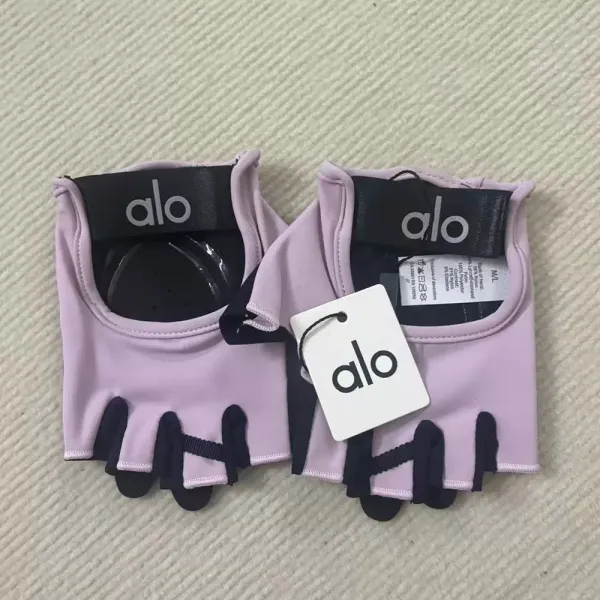Alo Yoga Performance Fingerless Gloves Gray / Black - 10