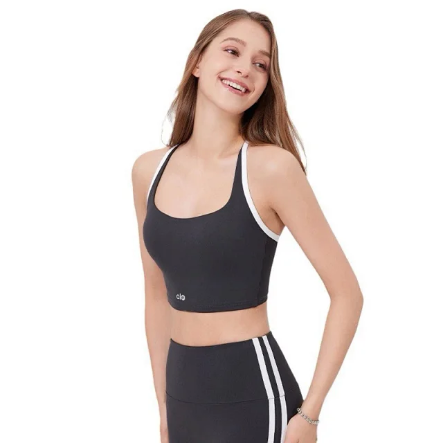 Alo Yoga Underwear Colorblock Square-Neck Sports Bra product detail image 2