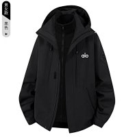 {3-in-1 detachable windbreaker} black