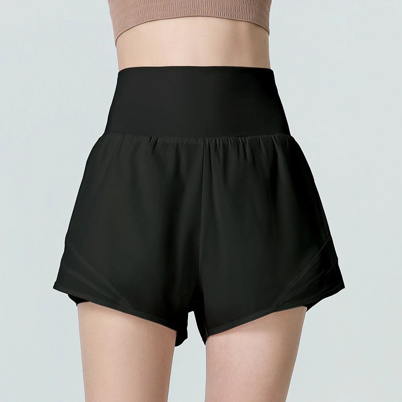 Alo Shorts High-waisted layered athletic with pockets image 4