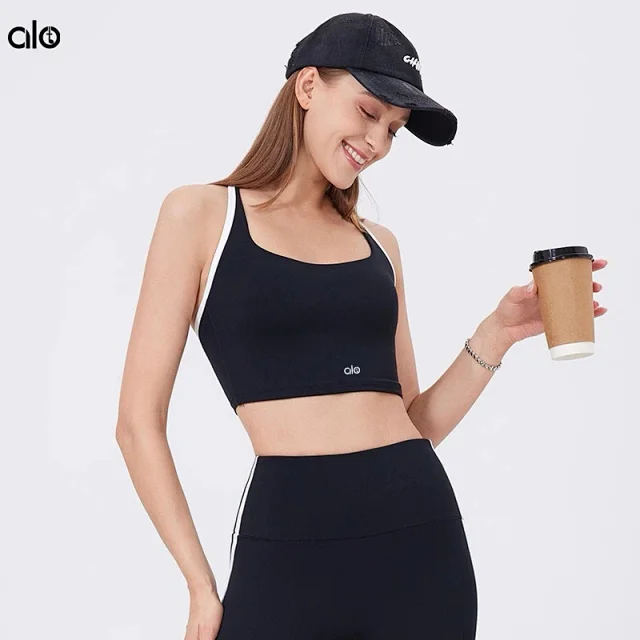 Alo Yoga Underwear Colorblock Square-Neck Sports Bra product detail image 1