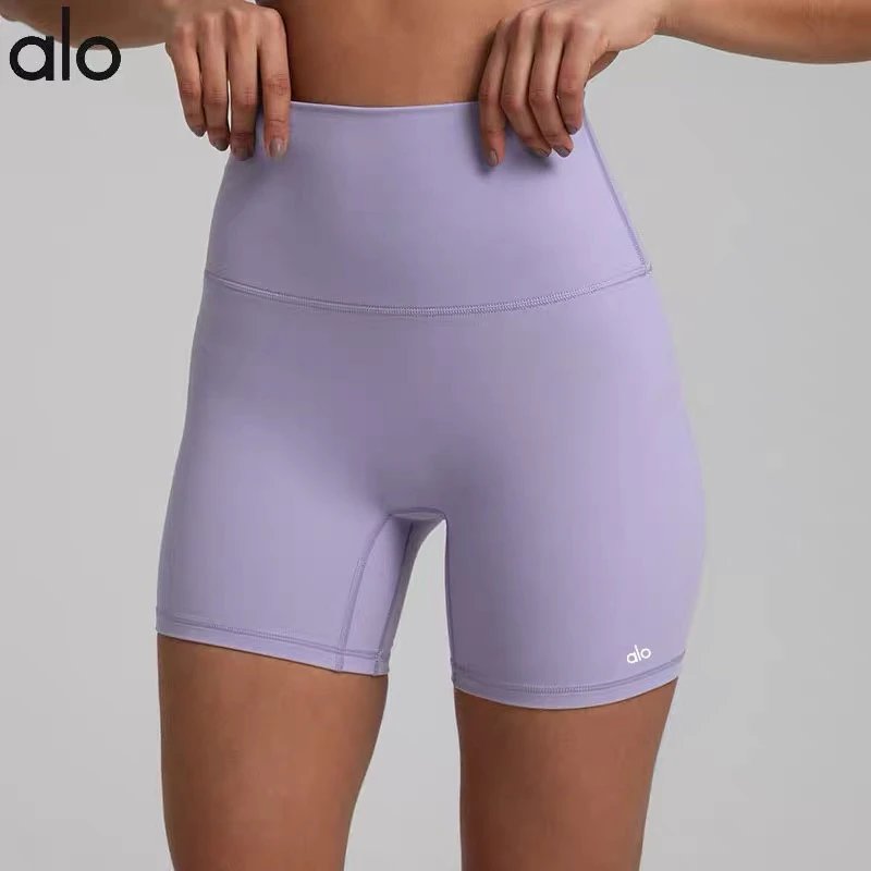 Alo High-Waisted Biker Shorts Emerald Green - 9