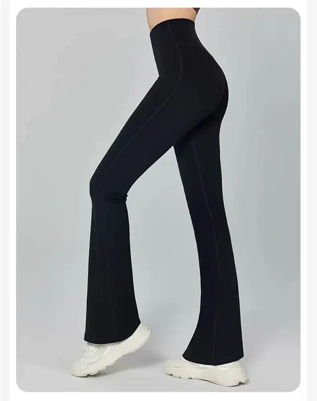 Alo Yoga Trousers High-Waisted Flared Pants with Pockets product detail image 30