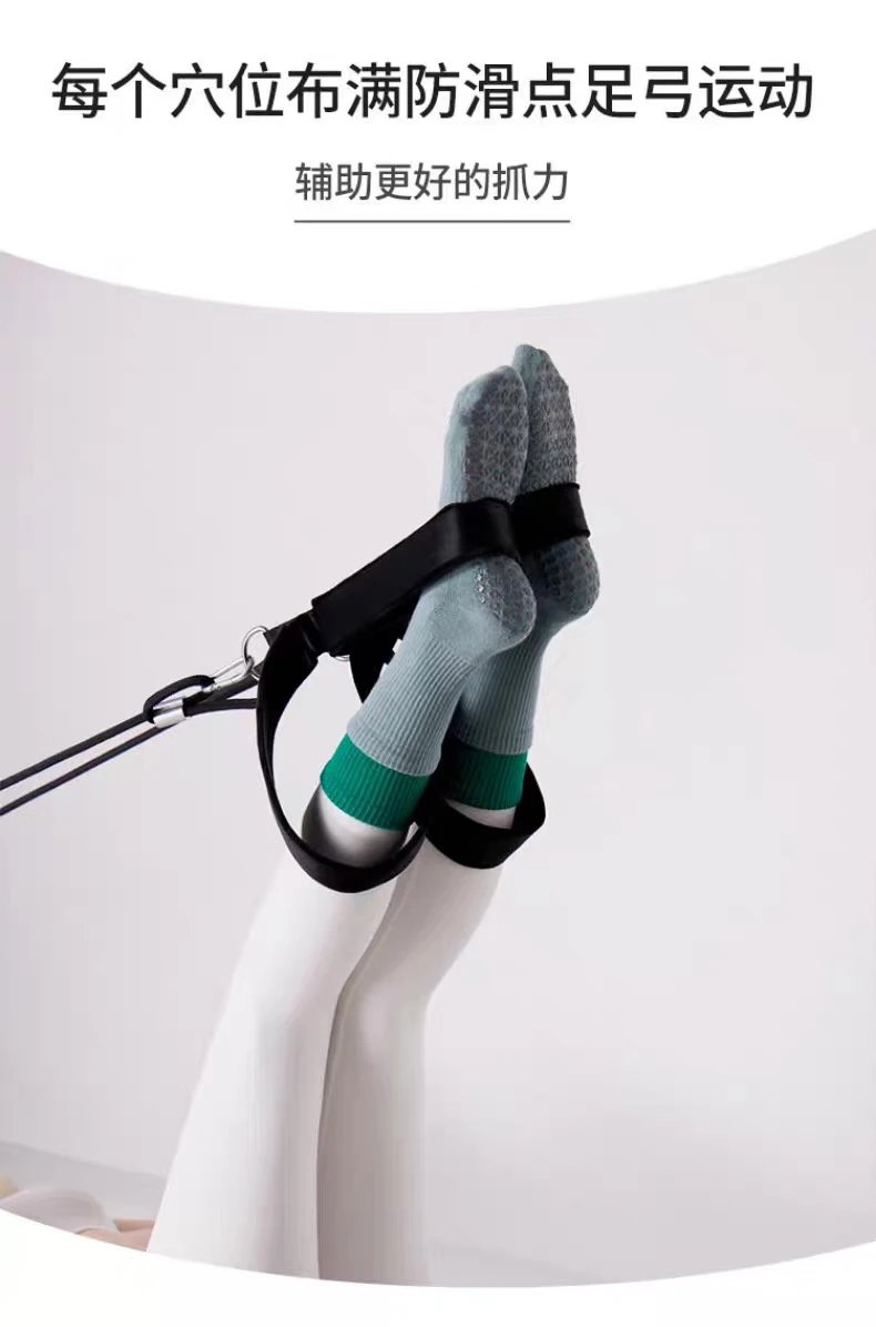 Alo Yoga Grip Socks Gray with Emerald Green Cuff Socks - 38