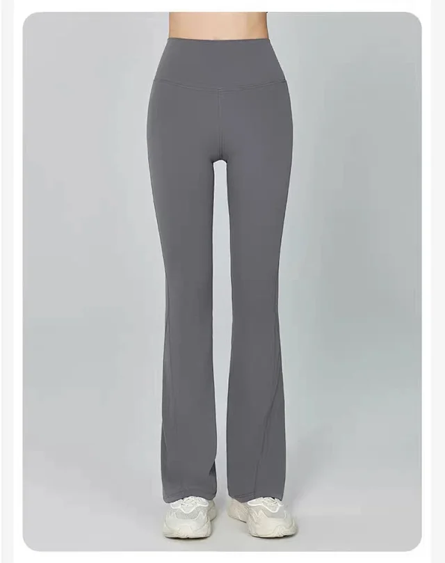Alo Yoga Trousers High-Waisted Flared Pants with Pockets product detail image 27
