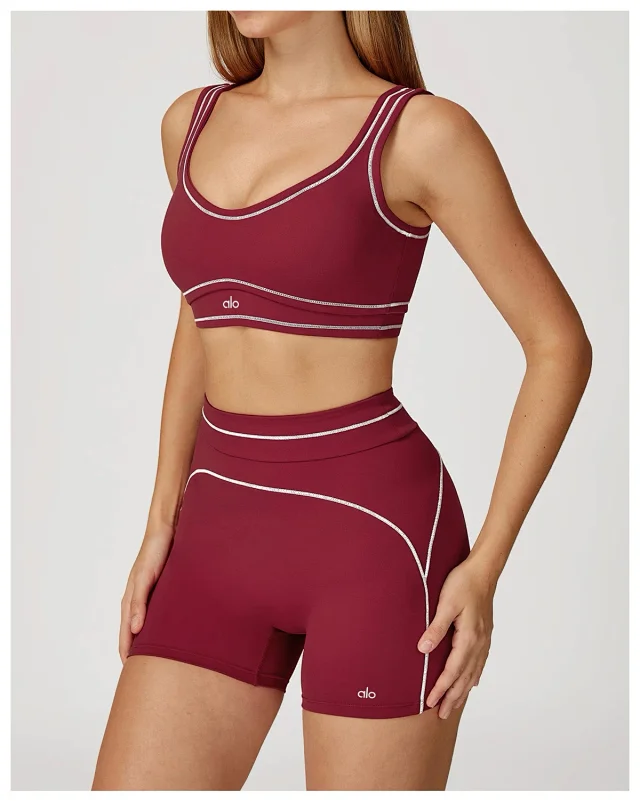 Alo Underwear Scoop-Neck Contrast-Trim Sports Bra product detail image 40
