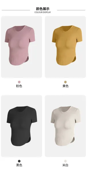 Design Ribbed Cropped T-Shirt Yellow - 13